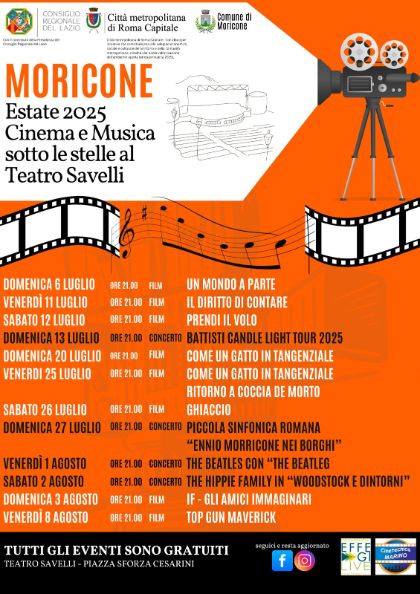 Estate 2025 Cinema e Musica sotto le stelle al Teatro Savelli Estate 2025 Cinema e Musica sotto le stelle al Teatro Savelli